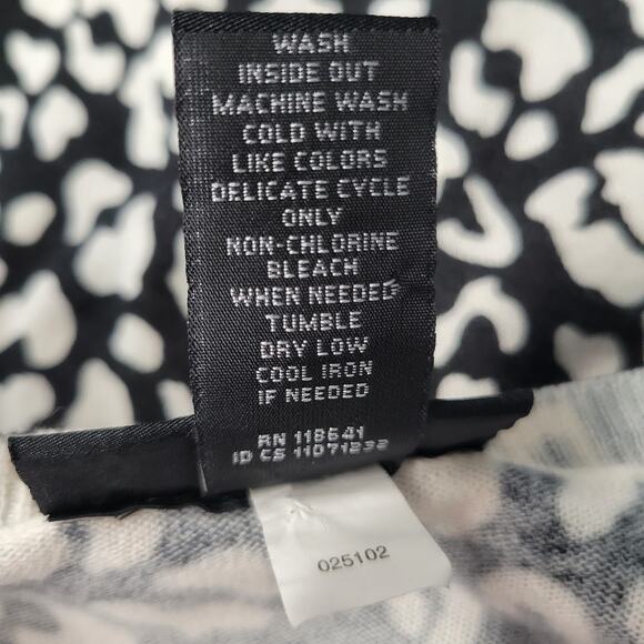 Lane Bryant Cardigan Sweater Womens 22/24 Leopard Print Lightweight 3/4 Sleeves - Picture 9 of 12